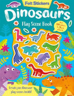 Felt Stickers Dinosaur Play Scene Book