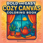 Bold & Easy Cozy Canvas Coloring Book