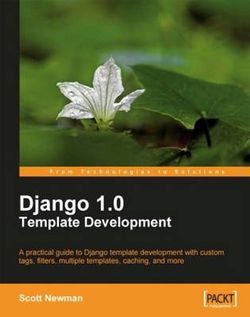 Django 1.0 Template Development