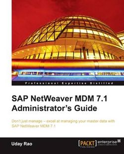 SAP NetWeaver MDM 7.1 Administrator's Guide
