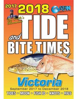 2018 Tide and Bite Times VIC