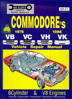 Commodore: 1978-1986 Vb VC Vh Vk (6 Cyl & V8)
