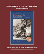 Student Solutions Manual to Accompany Taylor's Introduction to Error Analysis, 3rd Edition