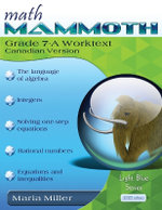 Math Mammoth Grade 7-A Worktext, Canadian Version
