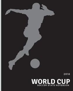 World Cup Soccer STATS Notebook