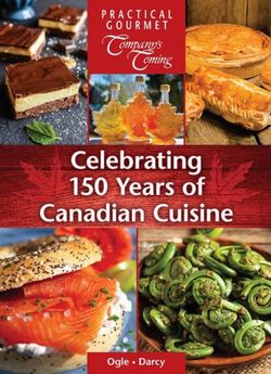 Celebrating 150 Years of Canadian Cuisine