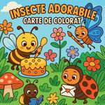 Insecte adorabile - Carte de colorat pentru copii