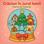 Crăciun in jurul lumii - Carte de colorat