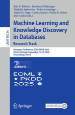 Machine Learning and Knowledge Discovery in Databases. Research Track