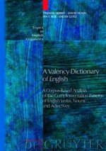 A Valency Dictionary of English