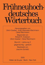 Fruhneuhochdeutsches Worterbuch