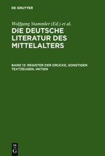 Register der Drucke, Sonstigen Textzeugen, Initien