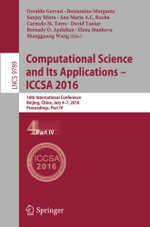 Computational Science and Its Applications - ICCSA 2016