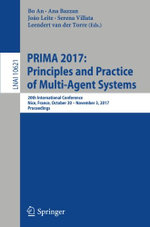 PRIMA 2017: Principles and Practice of Multi-Agent Systems