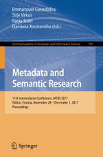 Metadata and Semantic Research