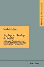 Soziologie und Soziologen im UEbergang