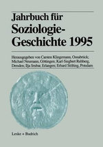 Jahrbuch Für Soziologiegeschichte 1995