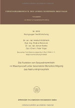 Die Funktion von Sequestriermitteln im Waschprozess unter besonderer Beruecksichtigung des Natriumtriphosphats