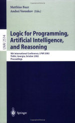 Logic for Programming, Artificial Intelligence, and Reasoning