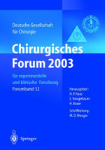 Chirurgisches Forum 2003 fur experimentelle und klinische Forschung
