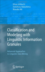 Classification and Modeling with Linguistic Information Granules
