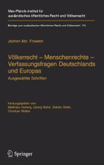 Voelkerrecht - Menschenrechte - Verfassungsfragen Deutschlands und Europas