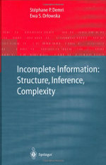 Incomplete Information: Structure, Inference, Complexity