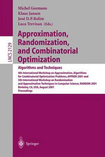 Approximation, Randomization and Combinatorial Optimization - Algorithms and Techniques