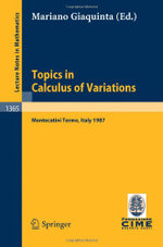 Topics in Calculus of Variations