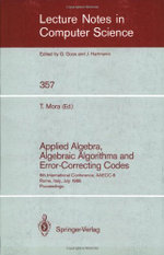 Applied Algebra, Algebraic Algorithms and Error-Correcting Codes