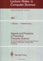 Aspects and Prospects of Theoretical Computer Science