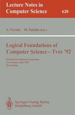 Logical Foundations of Computer Science - Tver '92