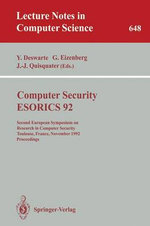 Computer Security - ESORICS 92