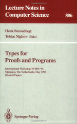 Types for Proofs and Programs