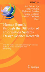 Human Benefit through the Diffusion of Information Systems Design Science Research