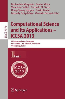 Computational Science and Its Applications -- ICCSA 2013