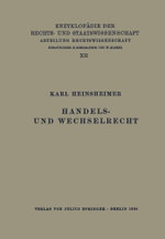 Handels- und Wechselrecht