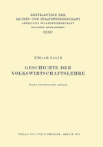 Geschichte der Volkswirtschaftslehre