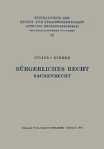 Buergerliches Recht Sachenrecht