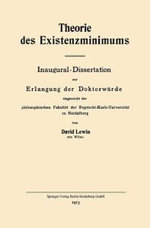 Theorie des Existenzminimums