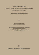 Untersuchung der Verzugsvorgaenge an den Streckwerken verschiedener Spinnereimaschinen