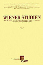Wiener Studien. Zeitschrift Fur Klassische Philologie, Patristik Und Lateinische Tradition / Wiener Studien Band 123/2010