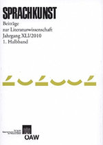 Sprachkunst Beitrage Zur Literaturwissenschaft Jahrgang XLI 2010 1. Halbband