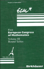First European Congress of Mathematics