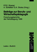 Beitraege zur Berufs- und Wirtschaftspaedagogik