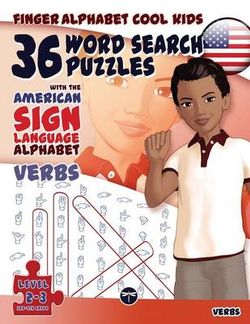 36 Word Search Puzzles - American Sign Language Alphabet - Verbs