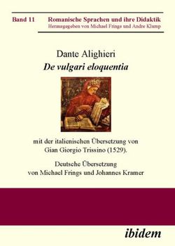 Dante Alighieri: de Vulgari Eloquentia