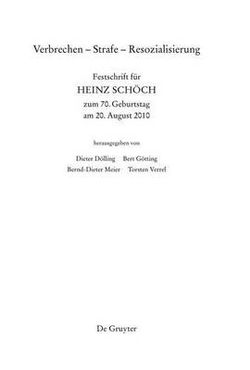 Verbrechen - Strafe - Resozialisierung