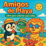 Amygos de Playa - Libro para colorear para ninos