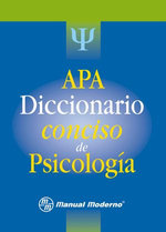 APA. Diccionario conciso de psicología